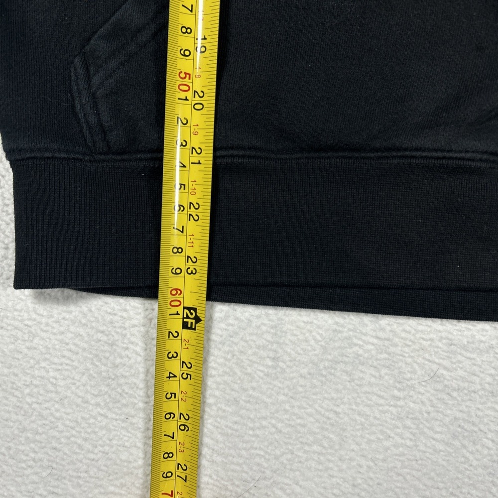 CAT Caterpillar Hoodie Mens M‎ Black Pullover Workwear Heavy Drawstring Logo - Picture 6 of 6